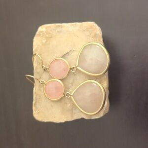 Rose Quartz Drop Earrings